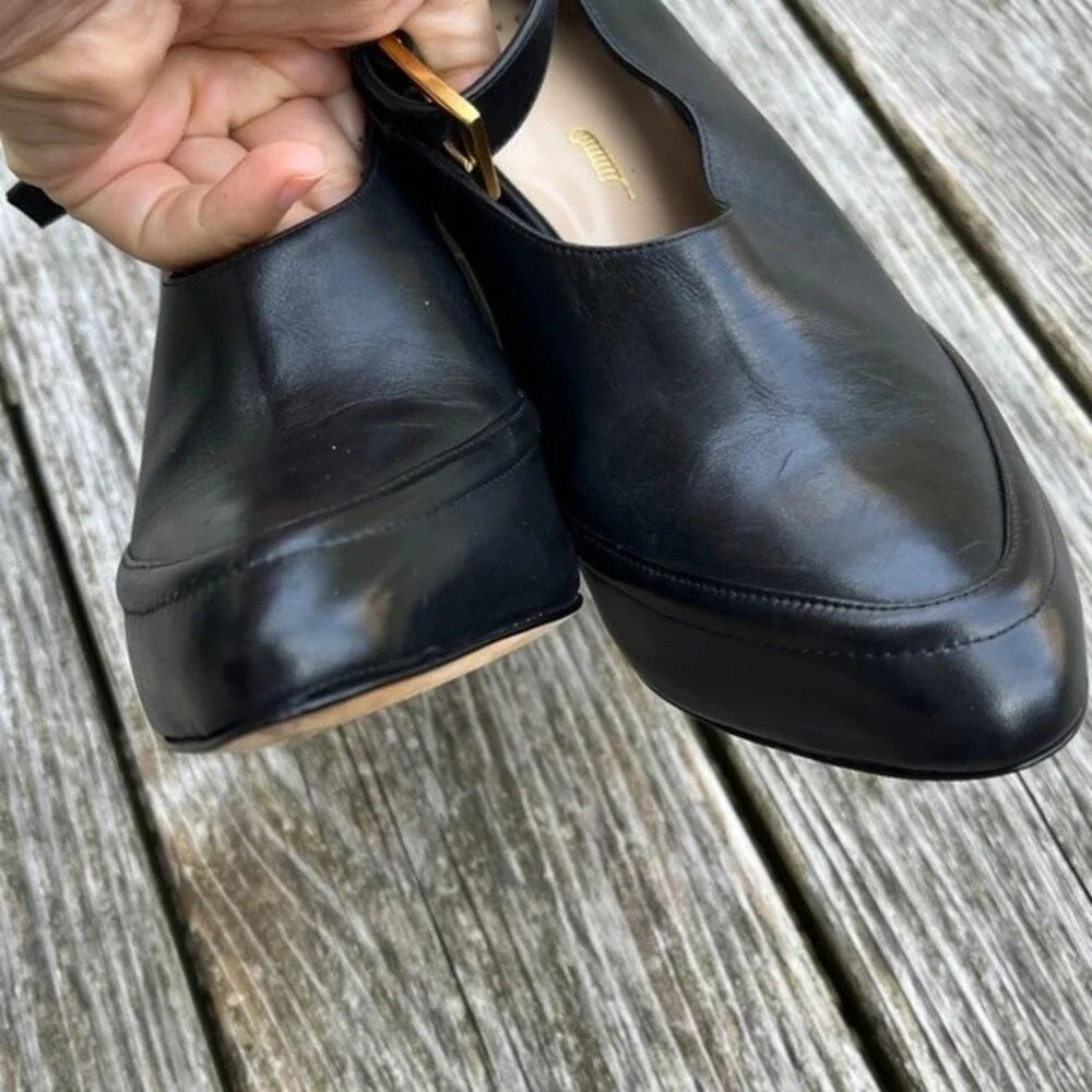 Maiyet Cecile Leather Ankle Strap Heels in Black 38